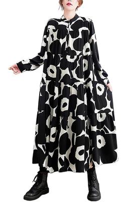 Shirt Long Midi Maxi Long Plus Loose Everyday Winter One Size Fits [Mohokyo] Women's Dress, Dress, Length, Length, Sleeves, Sizes, Fit, Casual,