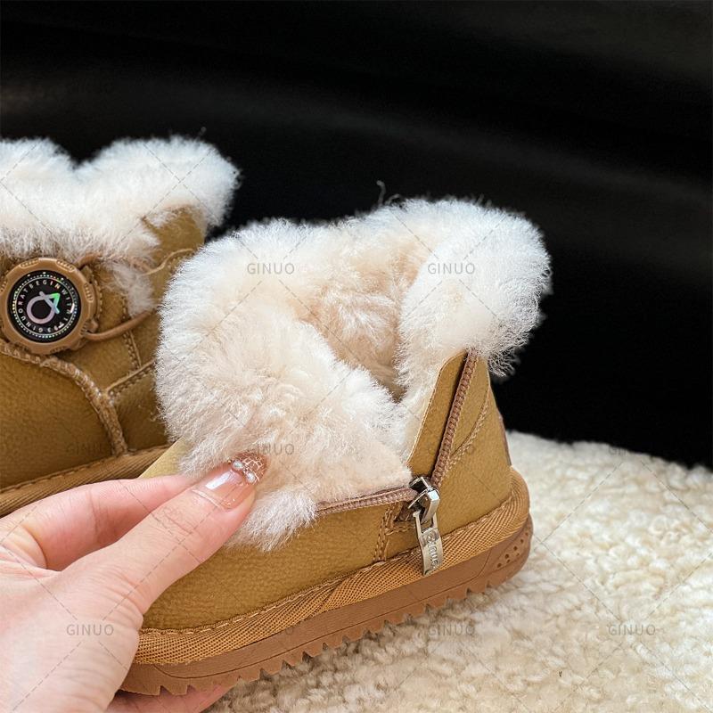 Snow Boots Male and Female Students Thickened Medium Boots Autumn and Winter Non-slip Short Boots