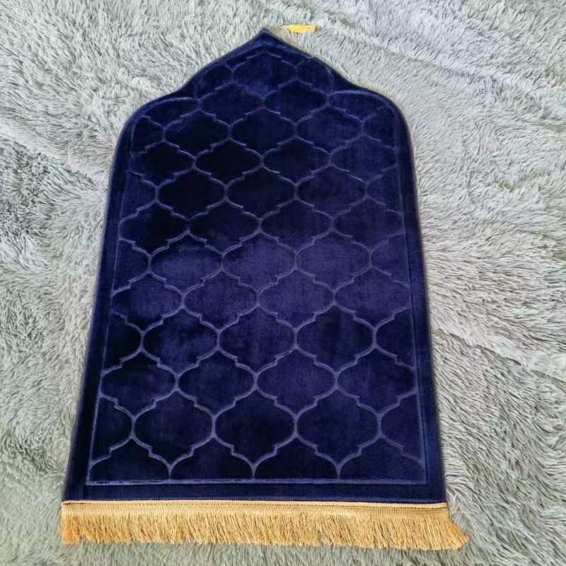 Cross-border Flannel Floor Mat: Irregular Shape, Thick Cushion, Living Room Prayer Carpet