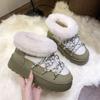 Large Size Thick-soled Fluffy Shoes Versatile Velvet Snow Boots Thickened Winter New Cotton Shoes Boots Women's Short Tube
