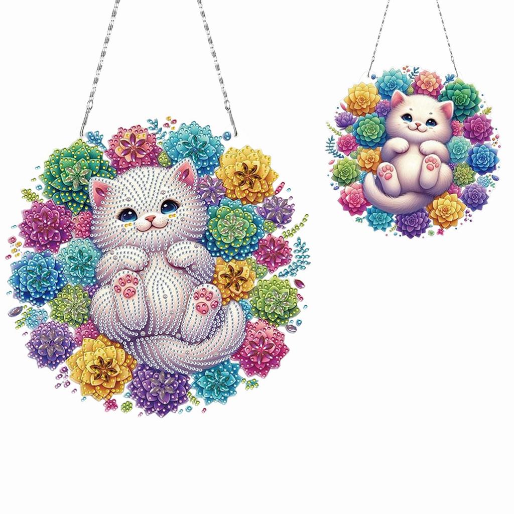 Acrylic 2D Flat Print DIY 5D DIY Diamond Art Tabletop Decorations Diamond Painting Desktop Decorations Bedroom Table Decoration