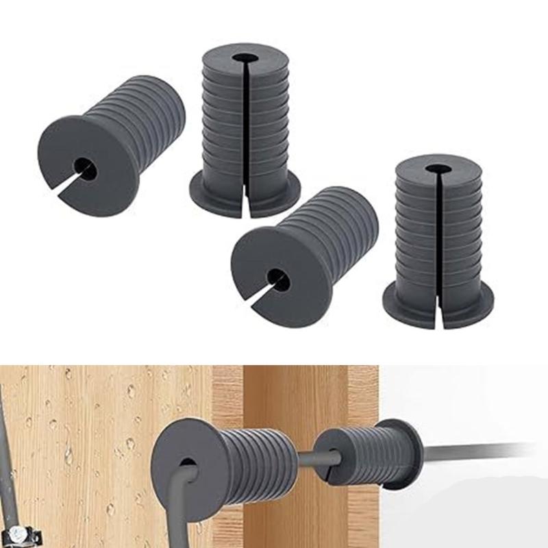 Pack of 4 Sturdy Starlinks Cable Thrus Grommets Set With Practical Tool Convenient for Professional Wall Routing