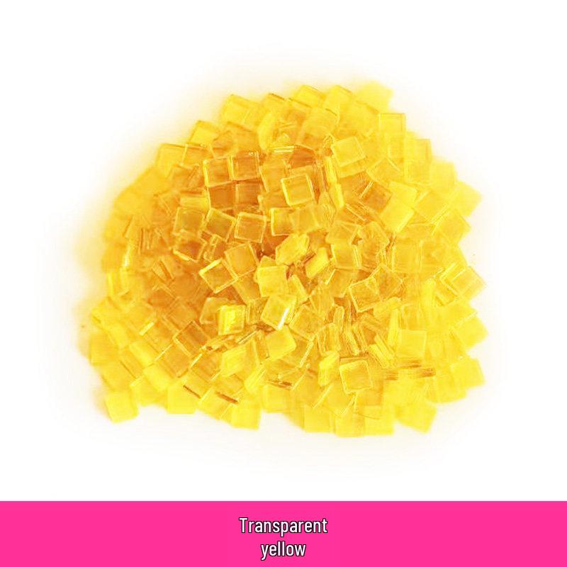 260 Stück 1 cm Transparente Eisjade Mosaik Glasperlen für DIY Kerzenhalter Basteln