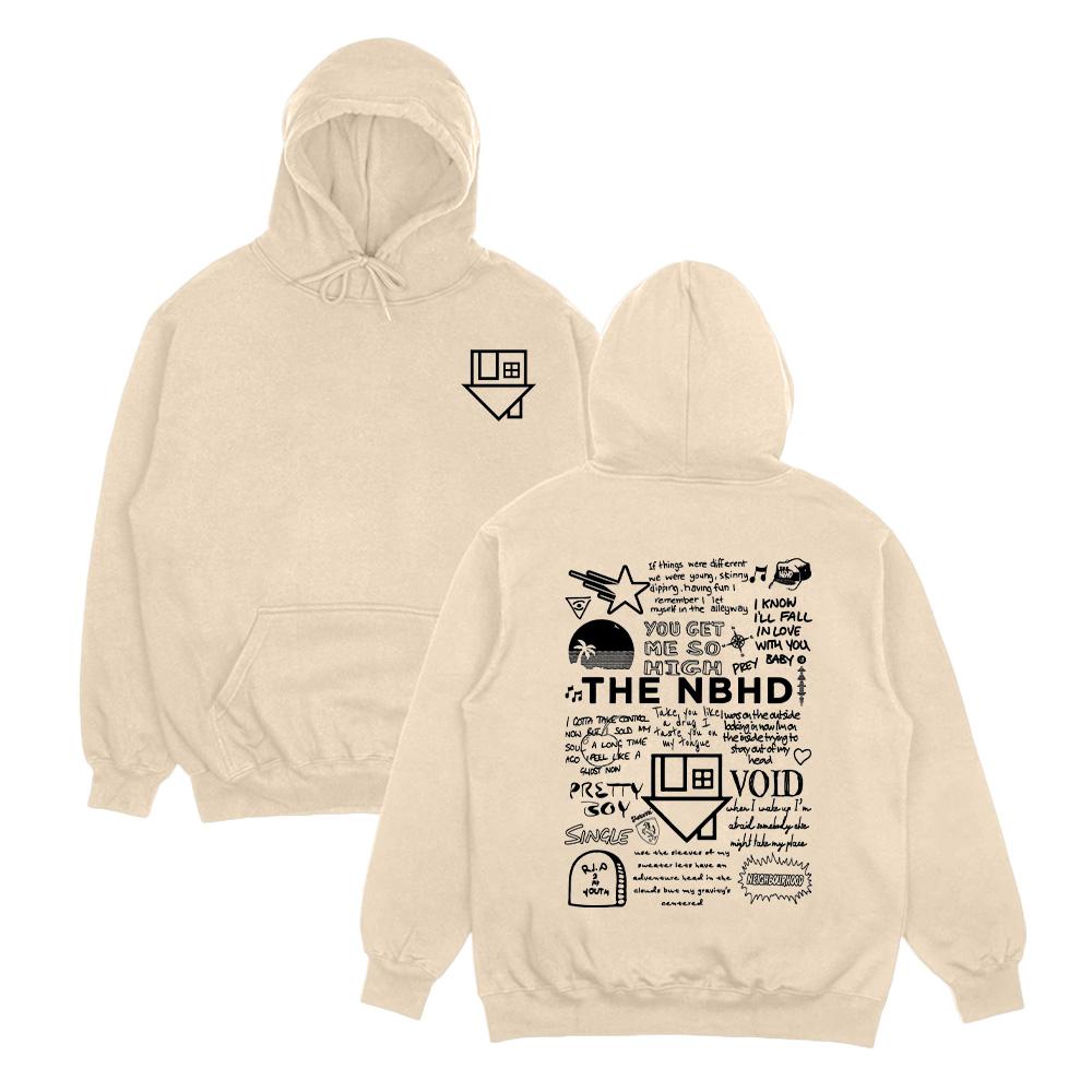 

The Neighbourhood NBHD Band Hoodies Streetwear Unisex Hip Hop Graphic Male Sudaderas Long Sleeve Winter High Street Top Pullover L