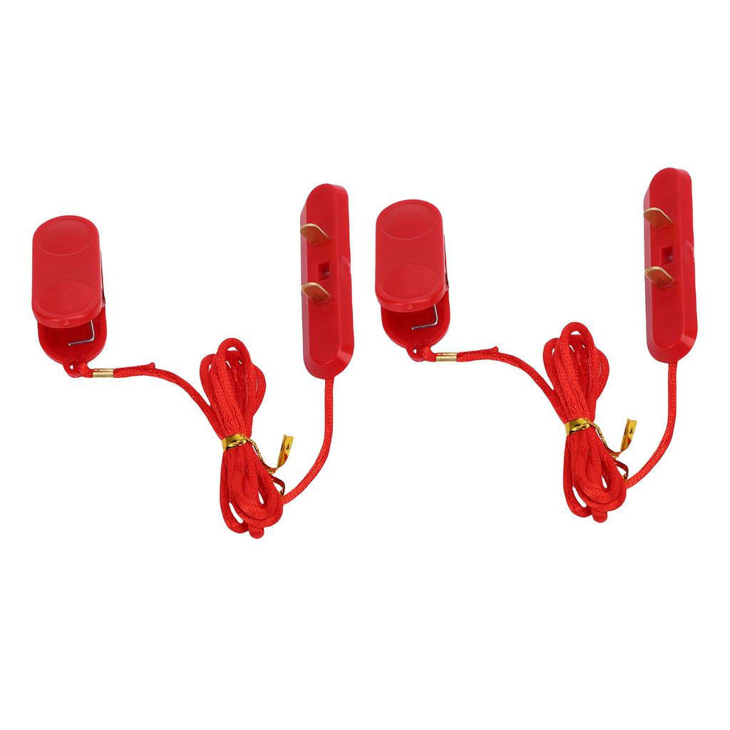2pcs Treadmill Safety Key Universal Treadmill Emergency Stop for Running Machine Flat Oval Dual