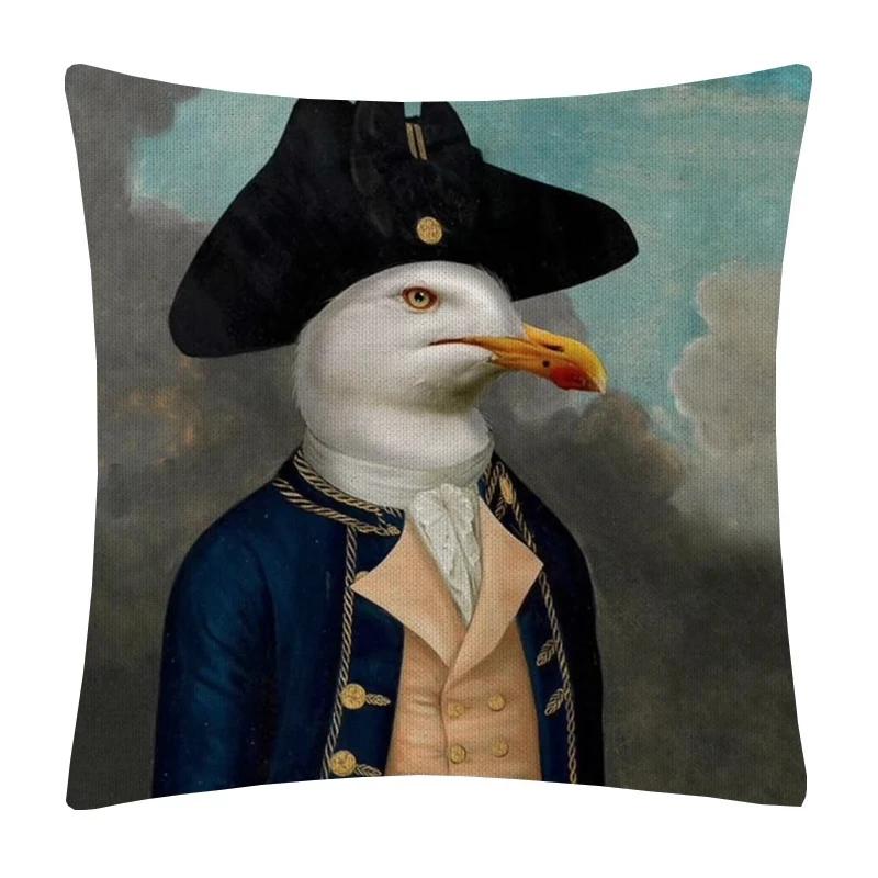 Nordic Art Decorative Pillowcase Fashion Animal Deer Rabbit Print Cushion Covers Soft Pillow Covers Sofa Home Decor