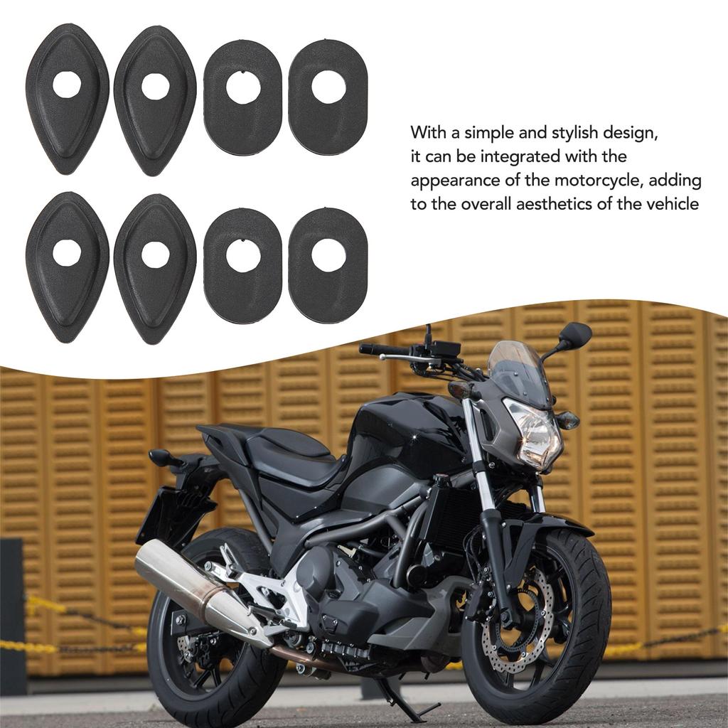 8Pcs Motorcycle Turn Signal Adapter Spacers Rugged Reliable Turn Signals Indicator Adapter Spacers For GROM