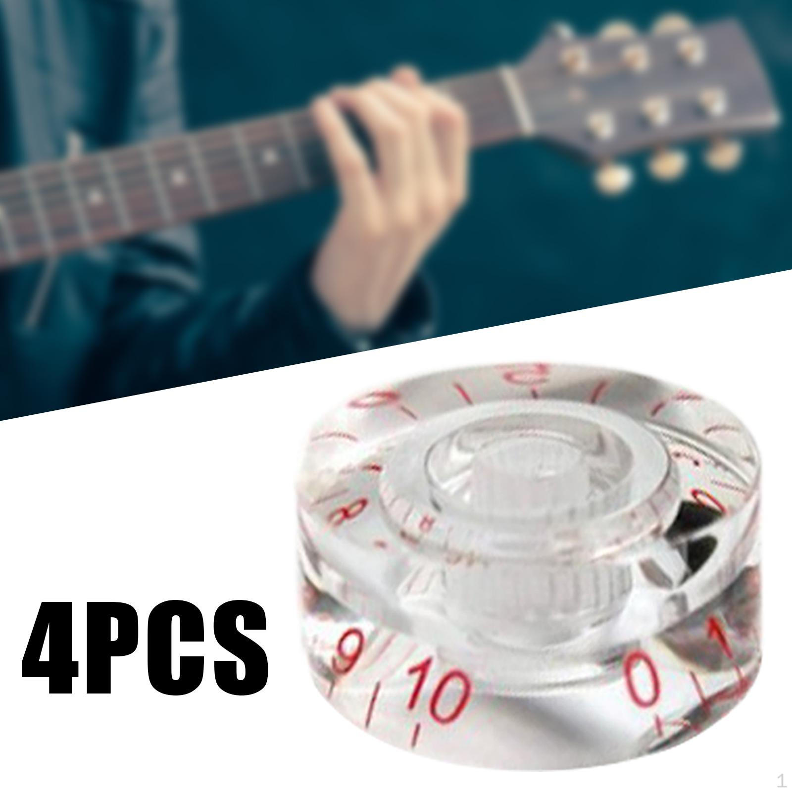 4 шт. Ручки регулировки скорости с цифровой шкалой, Ручки громкости и тембра, Колпачки для потенциометров, Аксессуары