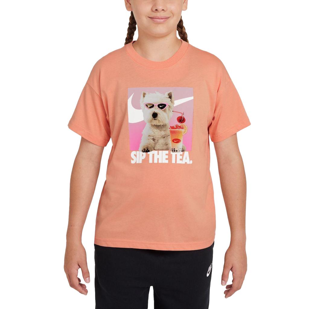 Nike Kids T Shirts Crew Neck Moderate HQ2337-844
