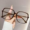 Fashion Oversized Square Eyewear Retro Women'S Anti-Blue Light Bloking Metal Frame Glasses Trend Optical Computer Eyeglasses