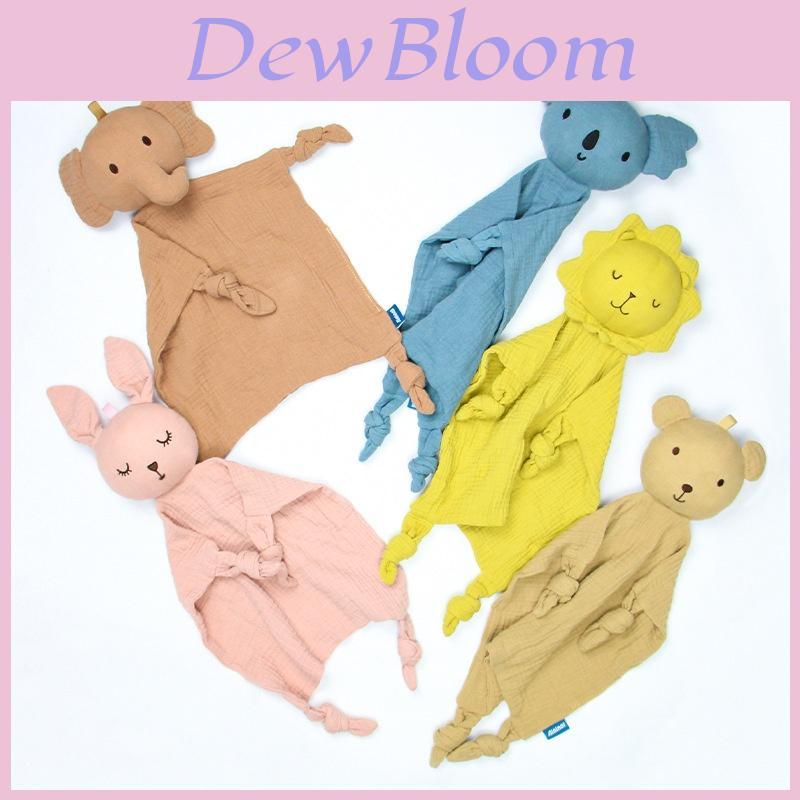 Baby Comforter Blanket With Dual Layer Cotton Gauze Soft Plush Toy For Newborns