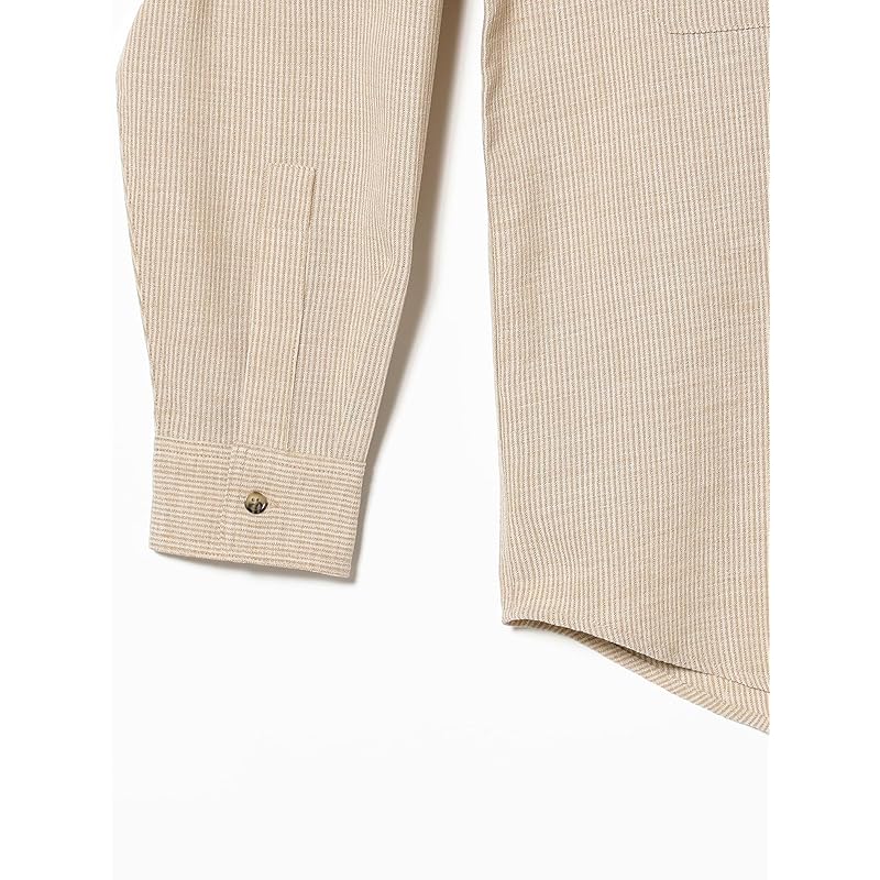 [Beaming Life Store by BEAMS] L/S Shirt Polyester Work Shirt Men's BEIGE M_92110376247