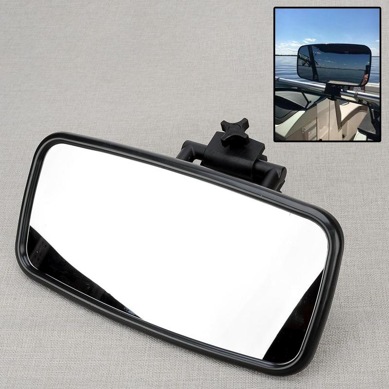 Heavy Duty 7 x14  Marine Rearview Mirror With Mount Bracket Fit for Ski Pontoon Boat