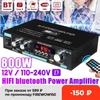 AK35 800W Ev Dijital Amplifikatörler Ses 110-240V Bas Ses Gücü Bluetooth Amplifikatör Hifi FM Otomatik Müzik Subwoofer Hoparlörler