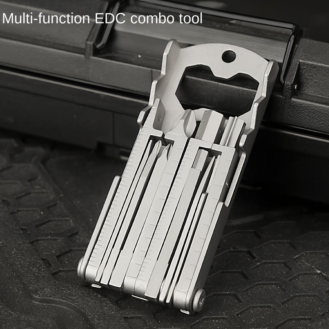 

13-in-1 Multi-Functional Folding Screwdriver – Stainless Steel Portable EDC Tool, Essential for Outdoor & Home Repairs