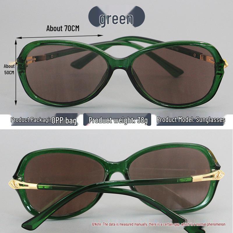 2025 Women's High-End Crystal Sunglasses with Tea-Colored Lenses and Full-Frame Protection