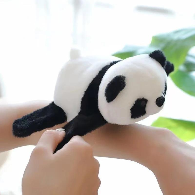 Kawaii Panda Doll Panda Clap Circle Toys Hugging Curtain Clip Doll Kids Gift Kung Fu Panda Accessories