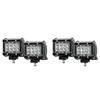 4X LED Light Bar, LED Light Pods 4 Inch 60W 6000Lm LED Truck Work Lights Spot Lights LED Pods For Boat Pickup ATV UTV RV