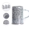 Crystal Glass Coffee Cup with Handle Double Layer Heat Insulation Water Tumblers Drinking Cups Wine Glasses Teas Cups