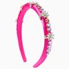 Luxury Pastel Colorful Hairband Sparkling Square Crystal Flower Hair Accessory Sweet Elegant Prom Birthday Party Headwear