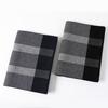 Versatile Plaid Men's Wool Scarf Winter Boys' High-end Dad's Cashmere Warm Scarf 2025 New