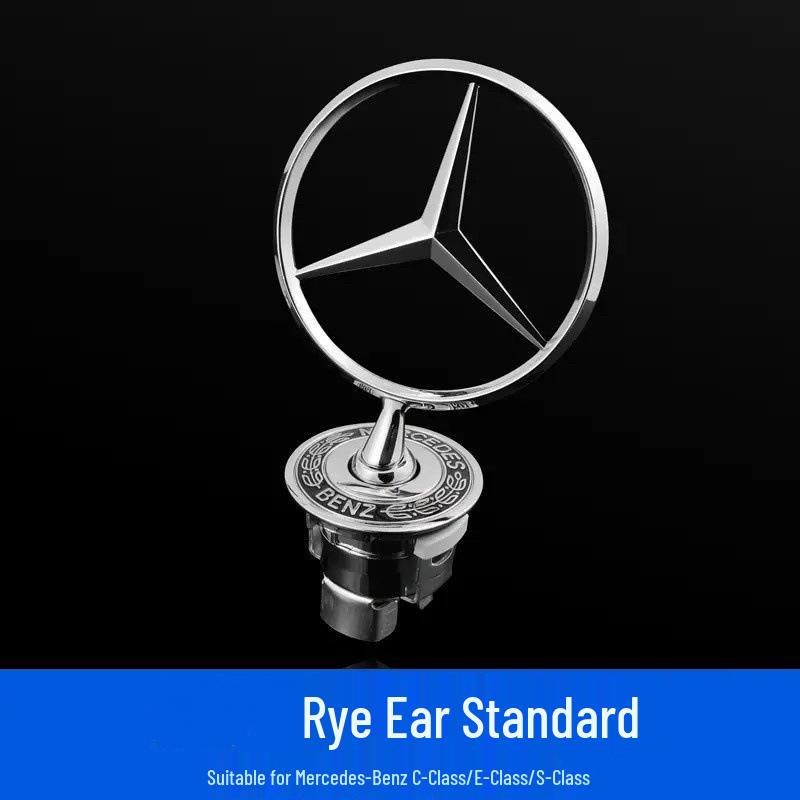 Mercedes-Benz Original Hood Emblem for E-Class, C-Class, and S-Class (E300L, S350, C200L, C180)