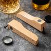 5pcs Wood Nail Beer Bottle Opener Ergonomic Handle Openers Multipurpose Lid Removers Beverage Caps Opening Tool