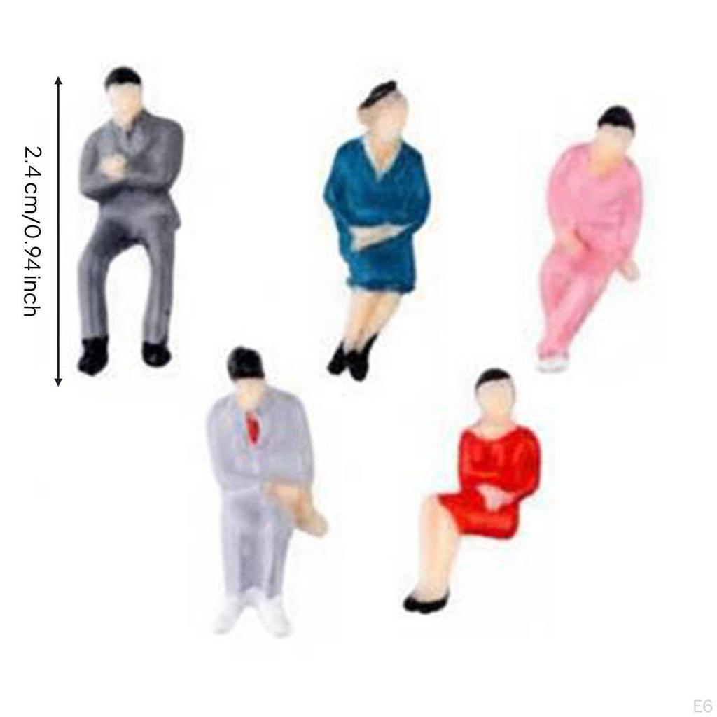 Architectural Model People DIY Crafting Sand Table Miniature Paintable Tiny Figurines for