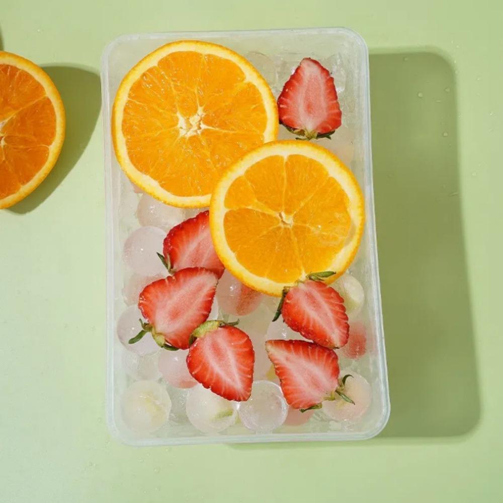 Storage Box Ice Cube Tray Round Whiskey Sphere Mold Creative Ice Grid Mold  Home Kitchen Tools