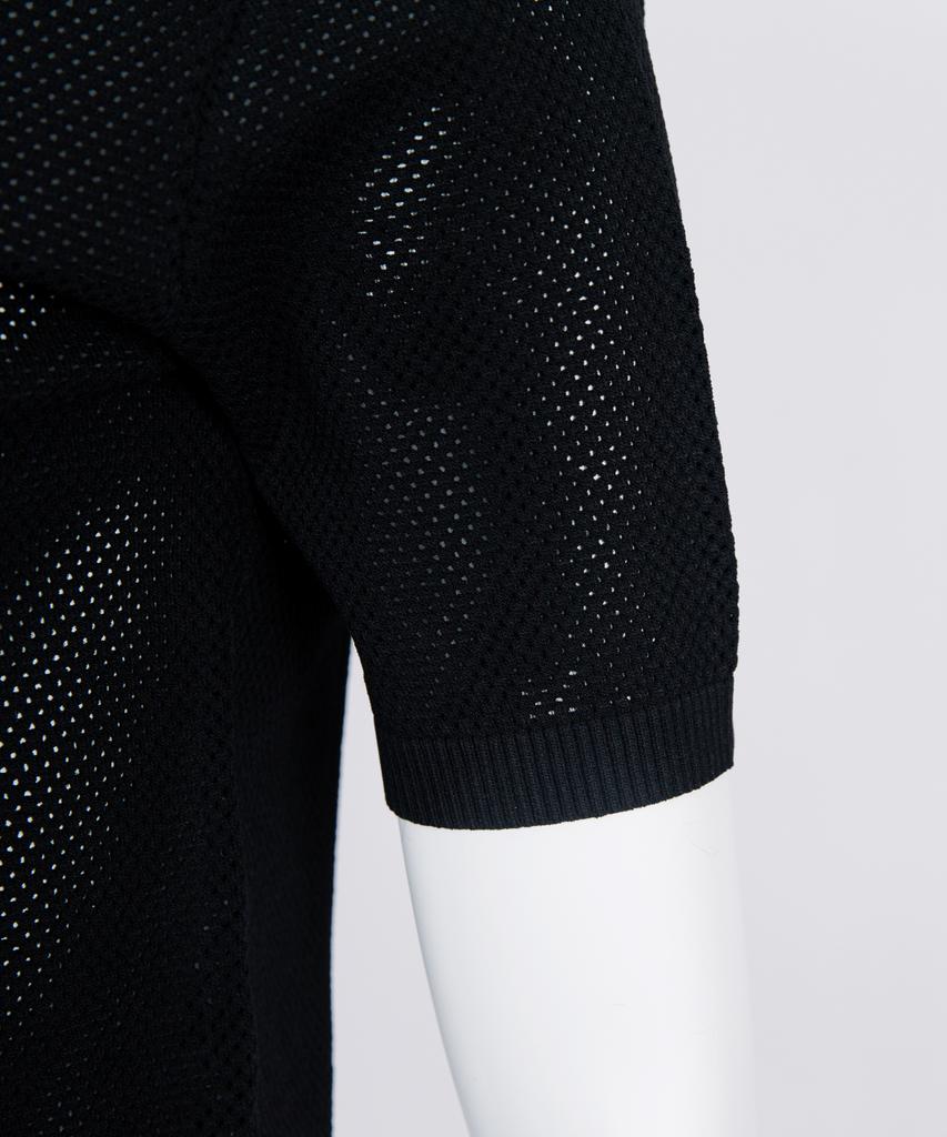 CREVE9 Scalloped Logo Knit Pullover