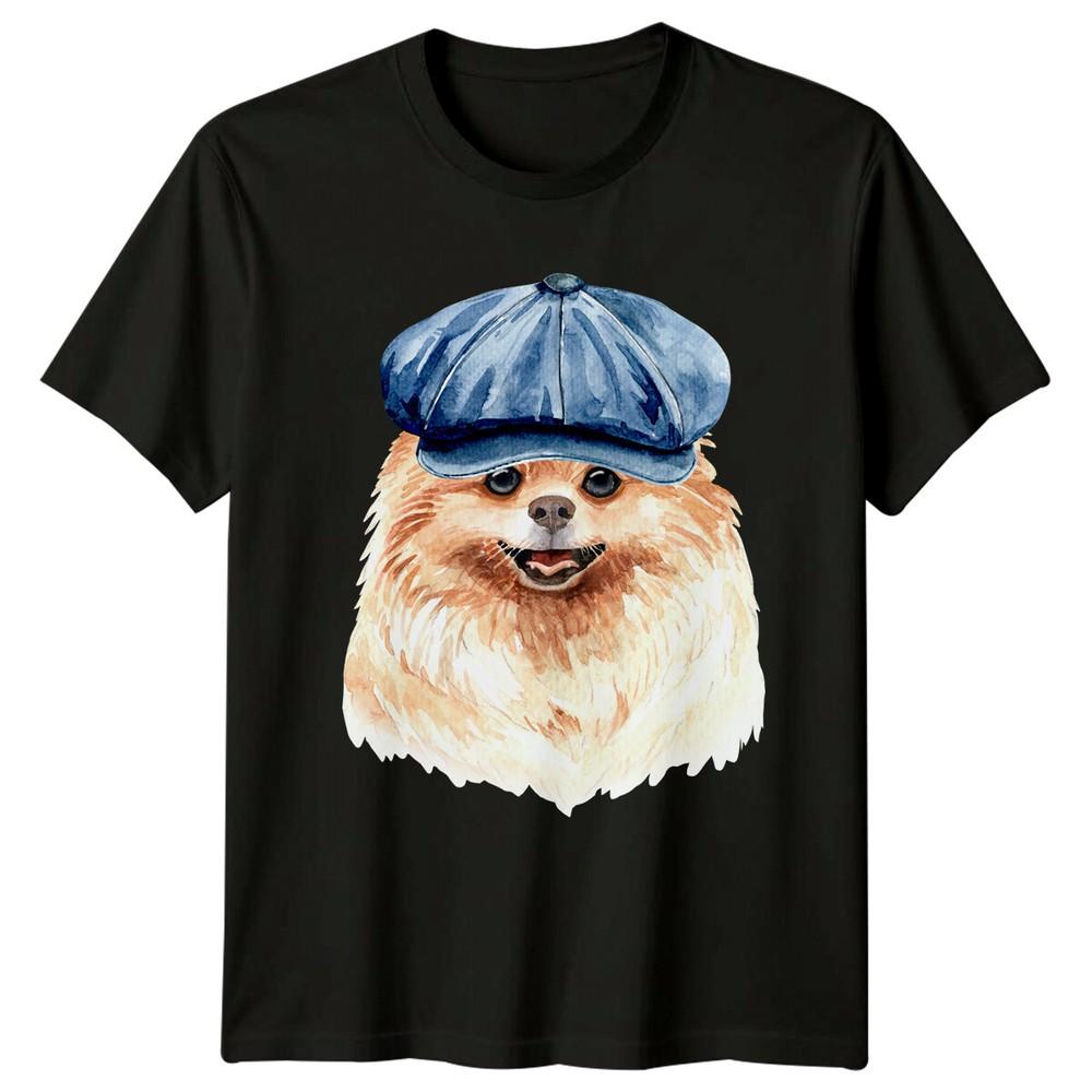 Pomeranian Dog Breed Watercolor Art Unisexs TShirt Canine Pet Lover