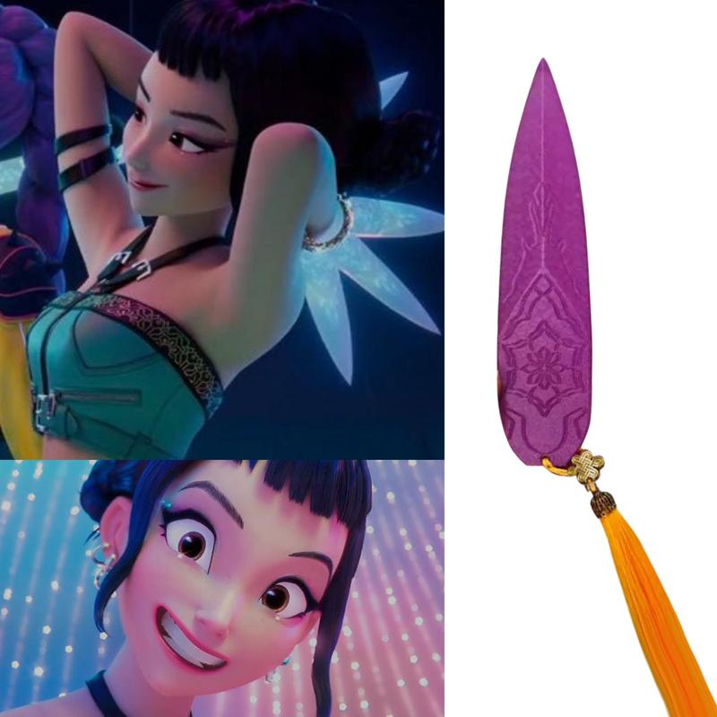 Zoey Kpop Demon Hunters Cosplay Lights Dart Weapons Roleplay Props For Girl Group Idol Halloween Carnival Costume Accessories