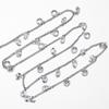 1meter Crystal Beaded Chain Glass Beads Necklace Bracelet Chain Accessories for Jewelry Making DIY Components Supplies Wholesale