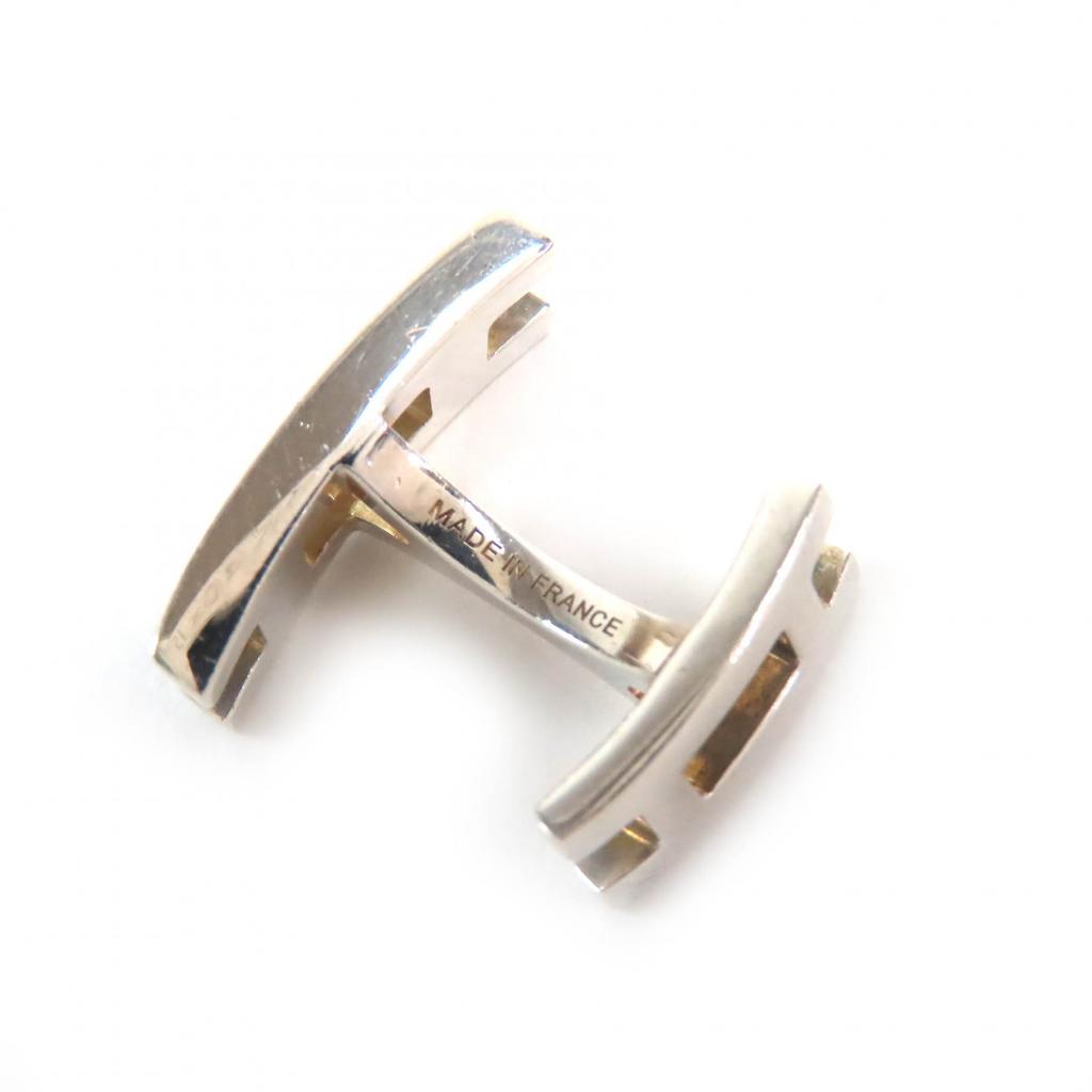 Very Good HERMES Cufflinks cufflinks H logo Silver AG925 mens Used