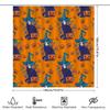 Witch Halloween Shower Curtain Spooky Gothic Home Decor Bathroom Set Vintage Horror Tapestry Wall Hanging Room Divider