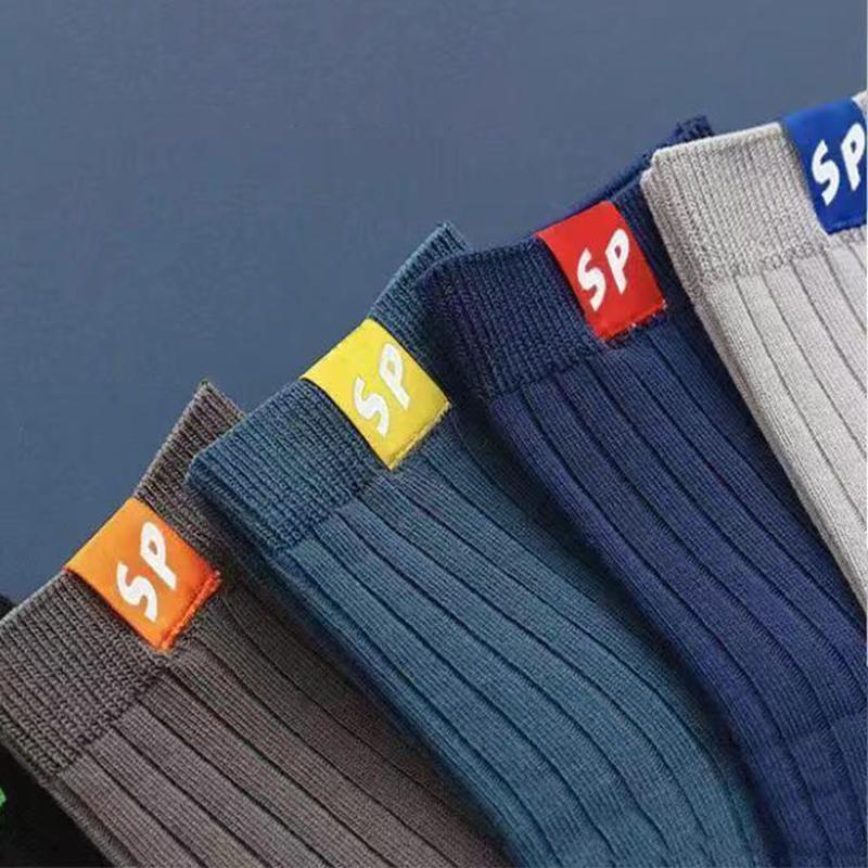 5/10 Pairs High Quality Men's Mid-calf Sports Socks Seasonal Versatile Fashionable Business Socks for Men 38-46