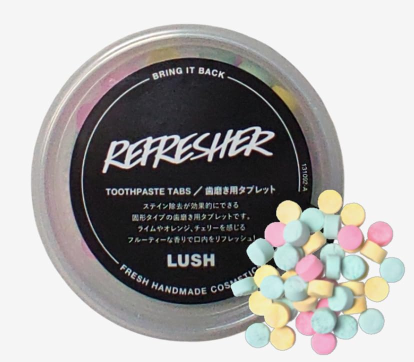

REFRESHER Refresher Lush Toothpaste Tablets 45g Fruity Scent Oral Care Etiquette Care Toothpaste LUSH lush