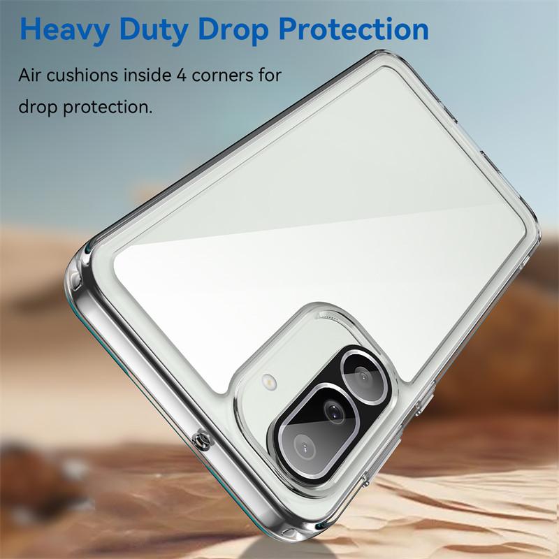 For Samsung Galaxy M56 5G Case Samsung Galaxy M56 5G Cover Shockproof Clear PC + TPU Silicone Protective Phone Cover Samsung M56