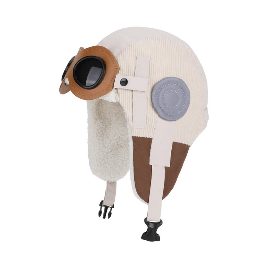 Wintermütze für Kinder, Retro Lei Feng Mütze, Mütze mit warmem Fleece, Ohr-, Motorradmütze zum Fahren