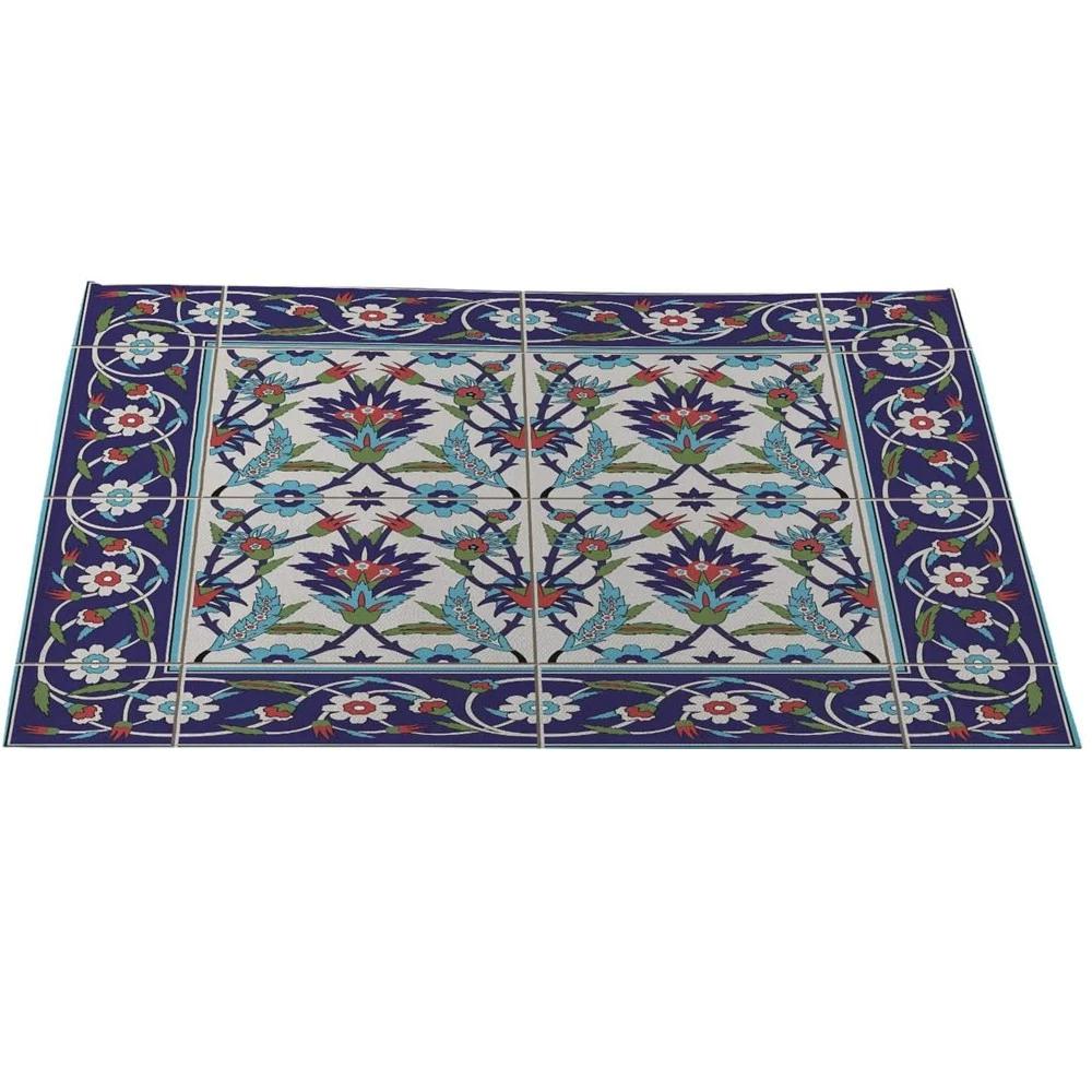 Morandi Floral Sunflower Printing Linen Placemat for Dining Table Drink Coaster Home Decoration Modern Kitchen Cup Pads