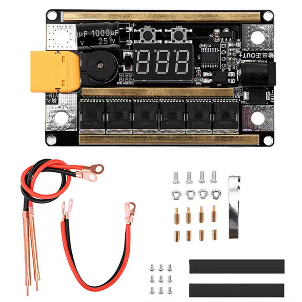 Saldatrice a punti portatile manuale 12V 99 velocità batteria al litio 18650 mini saldatrice a punti fai-da-te saldatura lamiera di nichel 0,1-0,2 mm