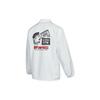 Vans Back Head Letter Pattern Printed Coach Jacket Men Jacket White VN0A54P4WHT