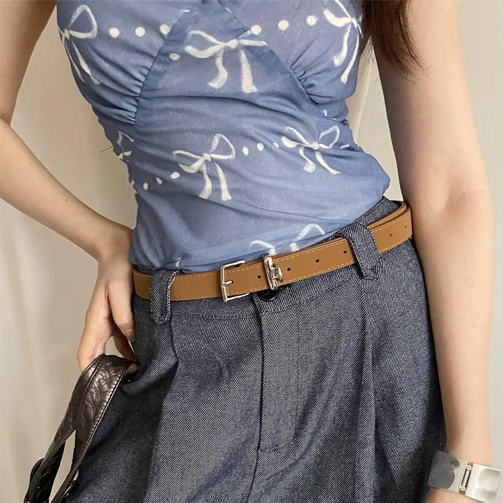 High-End Women's Belt Leopard Pattern Dress Jeans Belt Sexy Leather Waist Belt  For Lady
