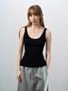 Spring Casual Tencel Linen Rib Knit Tank Top - Women’s Versatile Solid Color