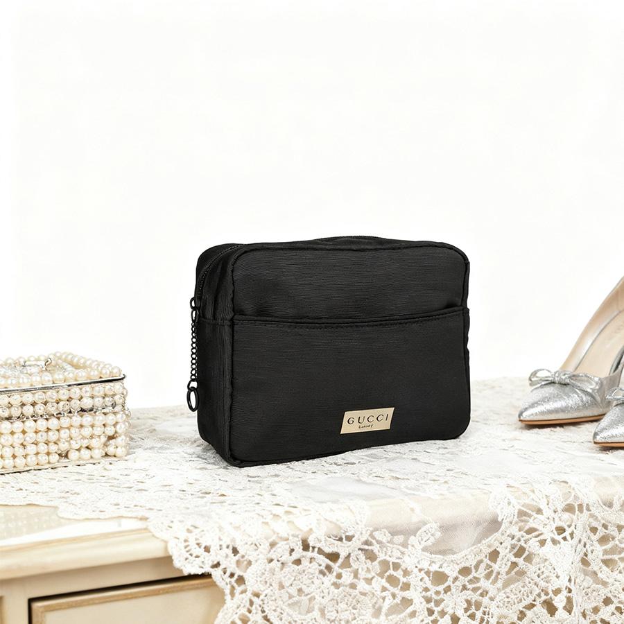 Gucci Women's Cosmetic Bag, Made Of Pure Cotton Fabric. Suitable For Commuting And Parties. Environmentally Friendly