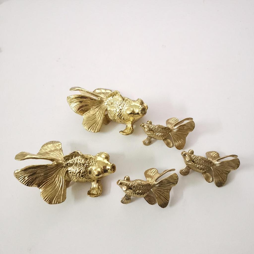 Brass Goldfish Cabinet Handle for Doors, Drawers, and Wardrobes