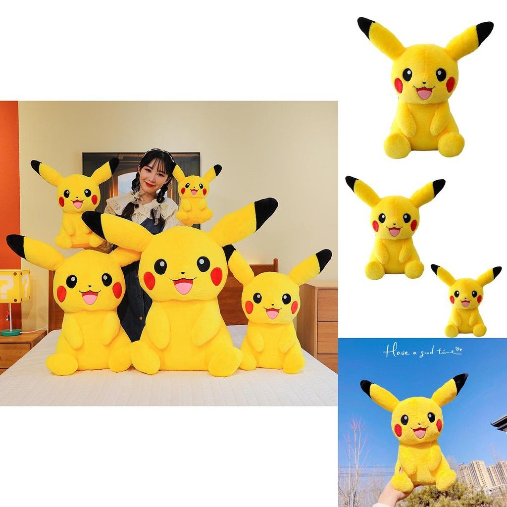 Large Yellow Pikachu Plush Toy Soft And Cuddly Stuffed Animal For Kids Ideal Birthday Gift