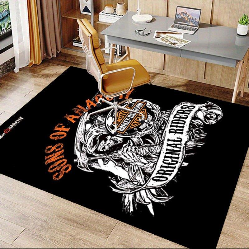 1pc Sons of Anarchy themed Office Carpet Chair Mats - durable polyester rug for home theater, office, dorm room decor - tA47
