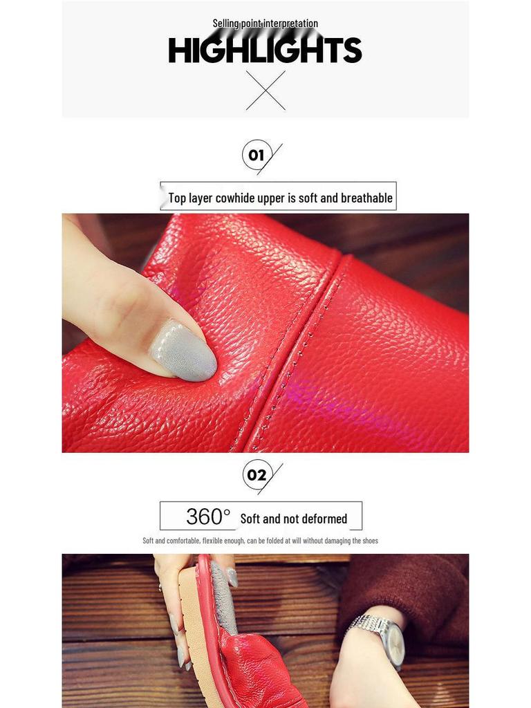 Women's & Men's Genuine Leather Indoor Slippers - Warm Cowhide Cotton, Thickened for Autumn/Winter