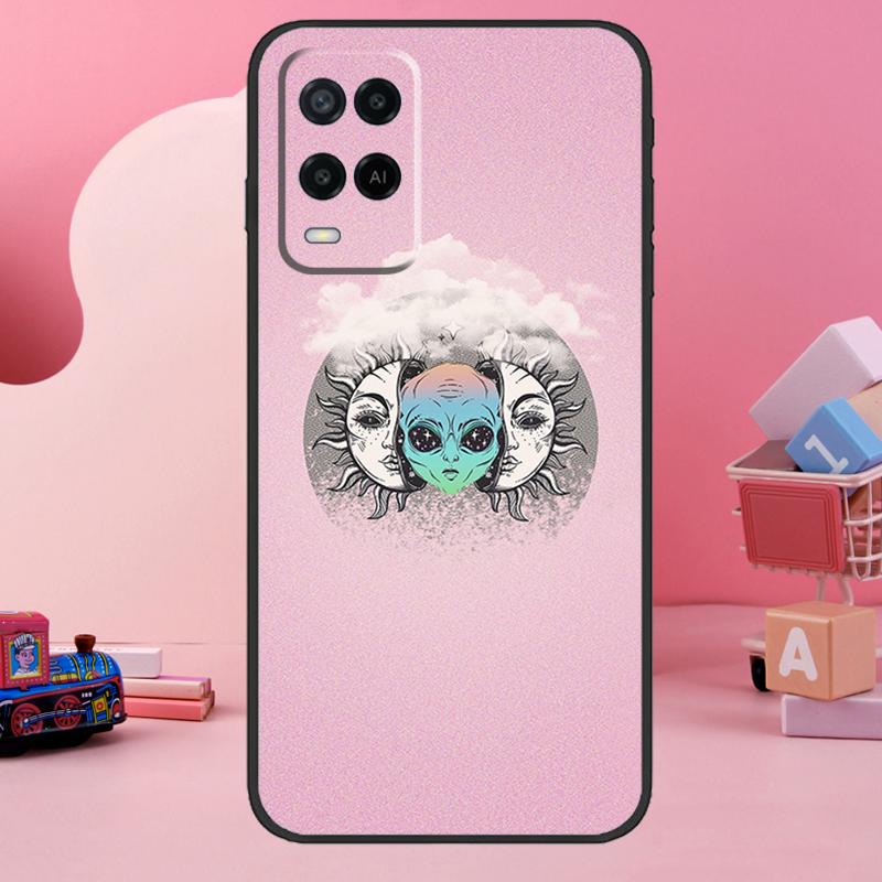 

Милый инопланетный чехол-арт для Oppo A74 A94 A54 A17 A57 A77 A76 A16 A96 A18 A60 A80 A40 A38 A58 A78 A98 A15 A5 Pro OPPO A54 5G